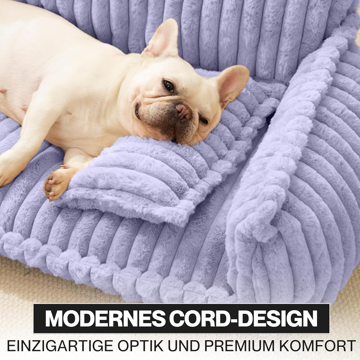 Hundesofa Chaffar, Flieder L (100cm)