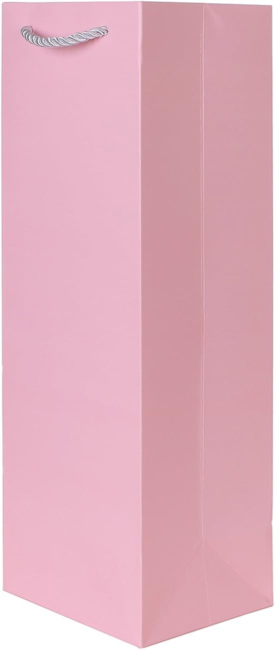 Geschenktüten für Weinflaschen, 10 Stück, Rosa