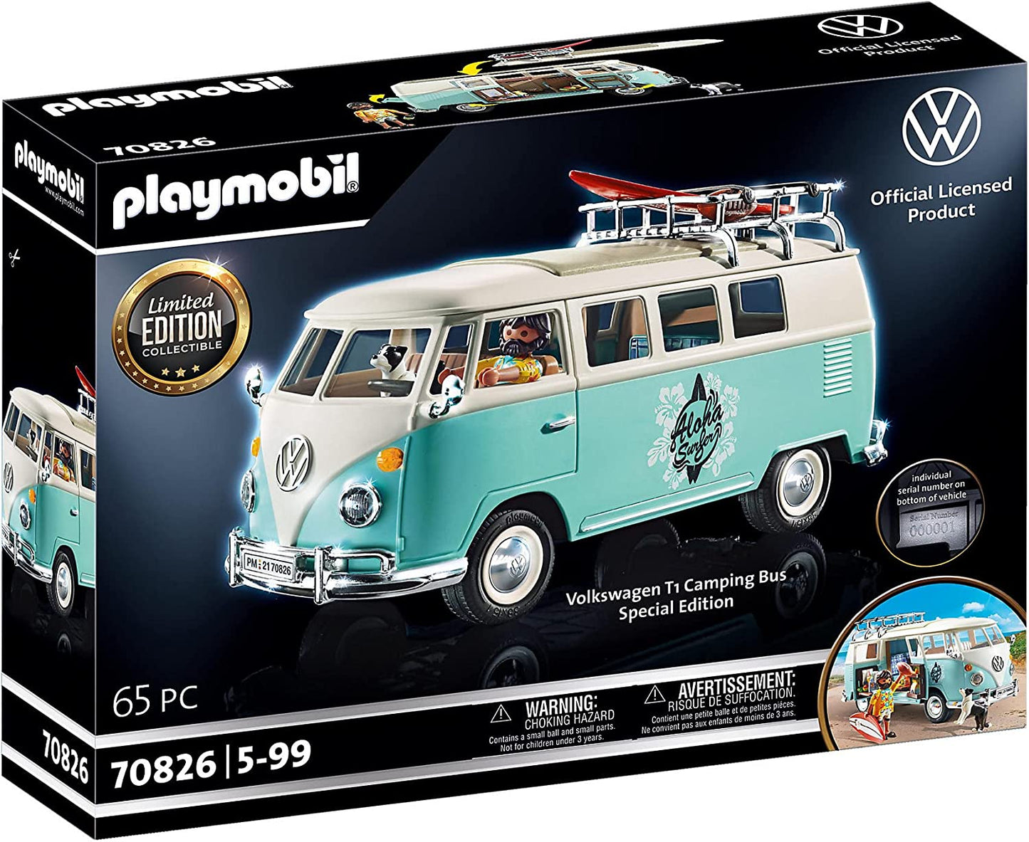 70826 Classic Cars Volkswagen T1 Camping Bus - Special Edition, Konstruktionsspielzeug, T1 Bus - Special Edition Einzeln