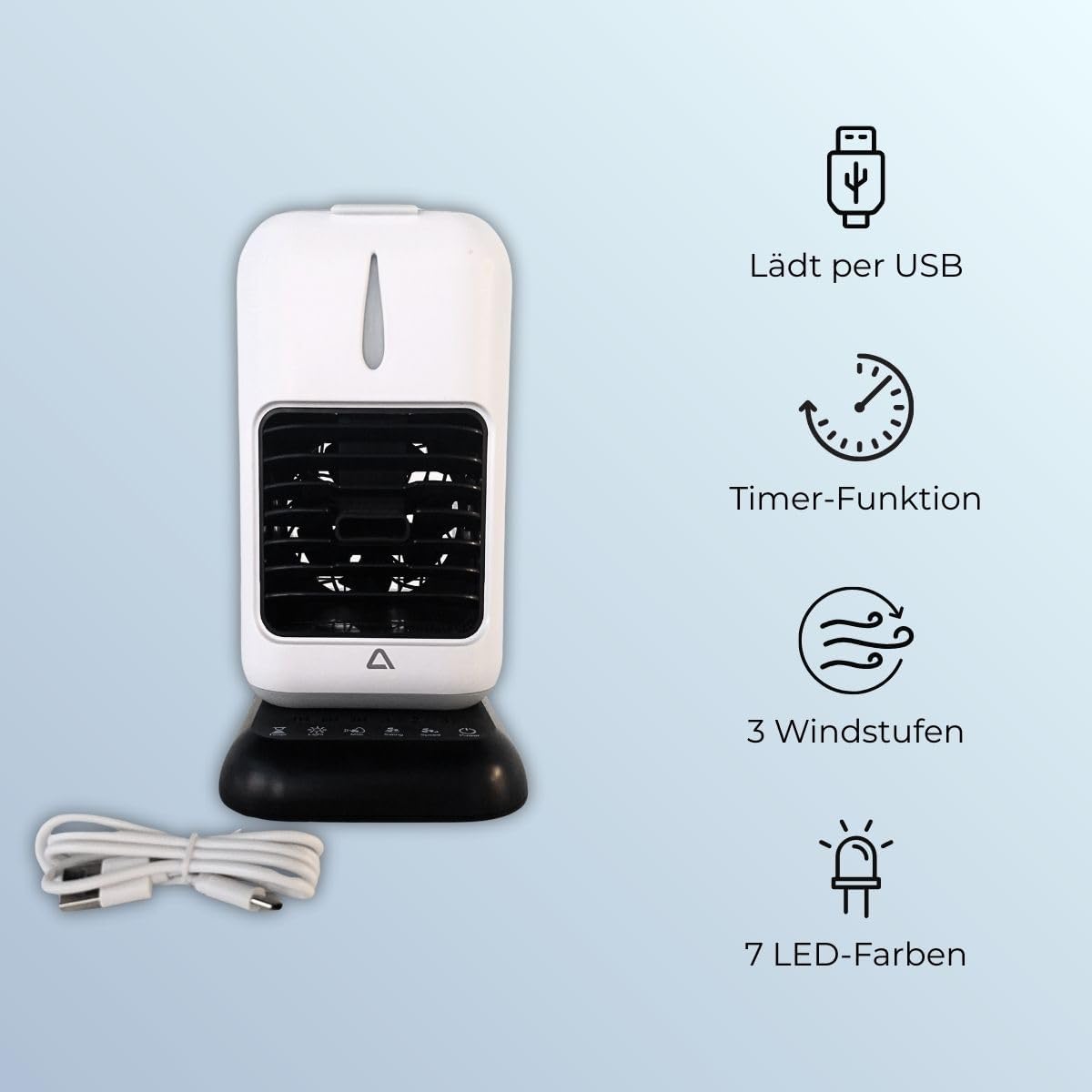 TC-2 Tischluftkühler mit Sprühfunktion und USB-C