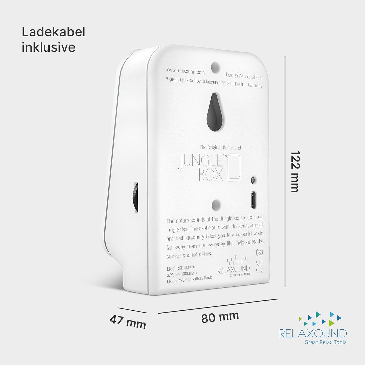 Dschungel-Soundbox mit Naturgeräuschen, Weiss