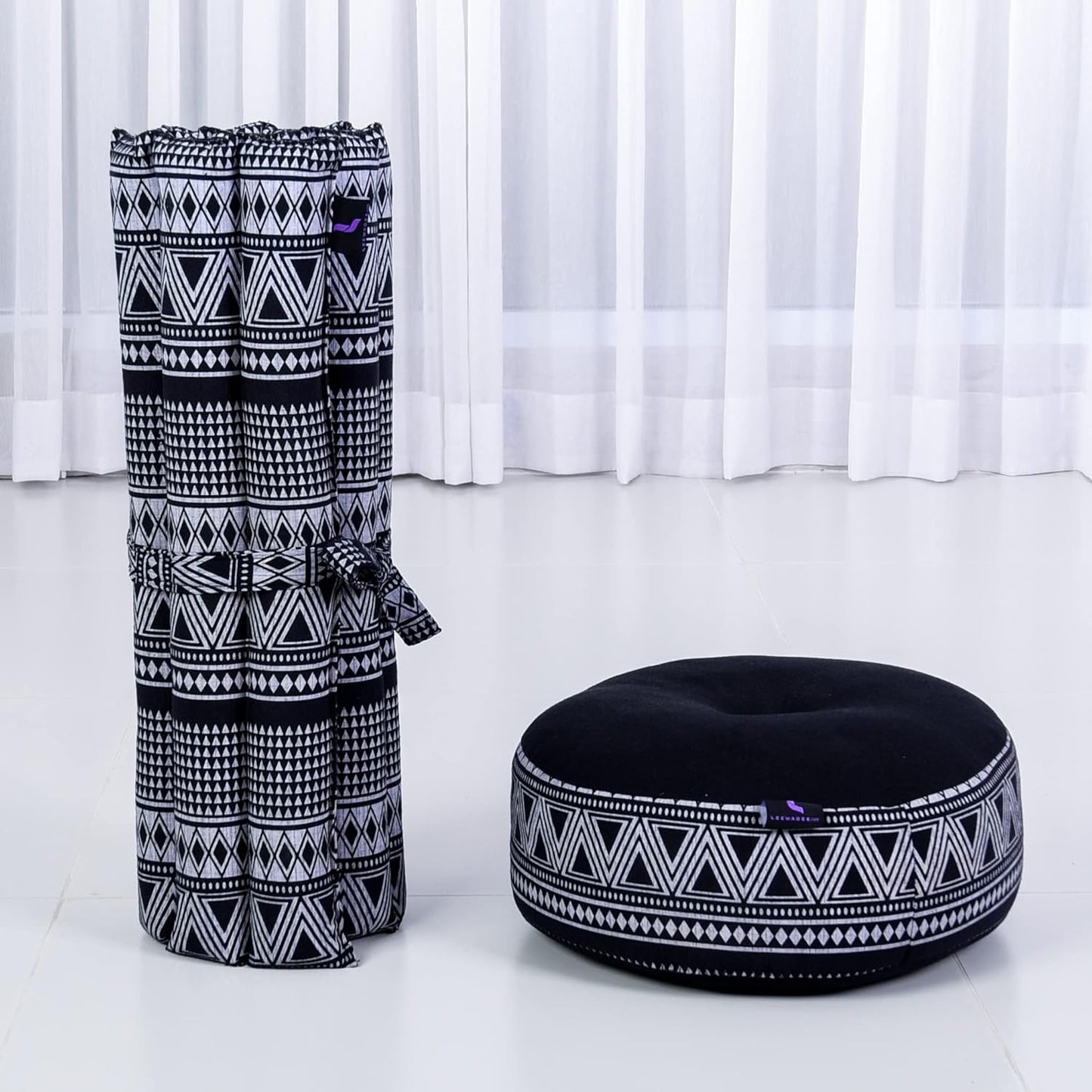 Meditationsset mit Kissen und Sitzmatte, Cbt3 - Schwarz