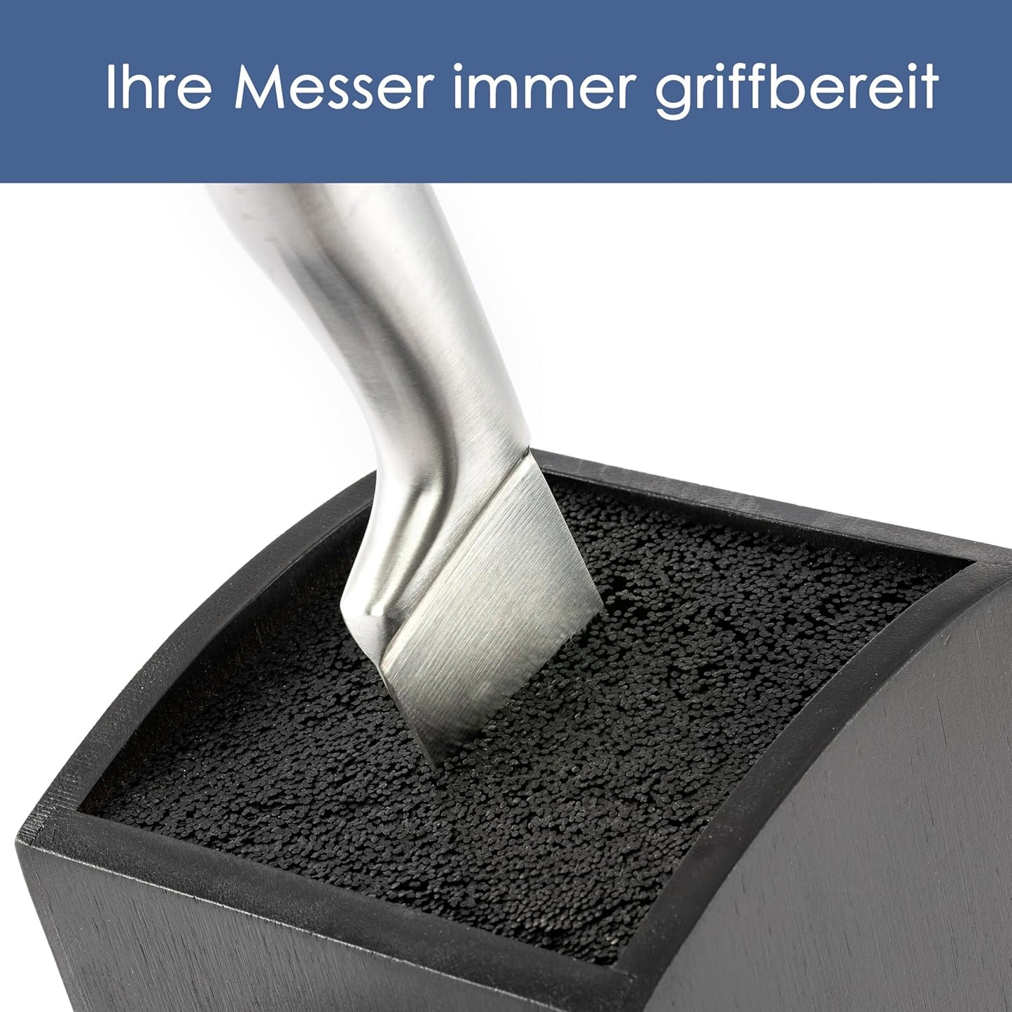 Quadratischer Messerblock, Kunststoff Quadratisch Schräg