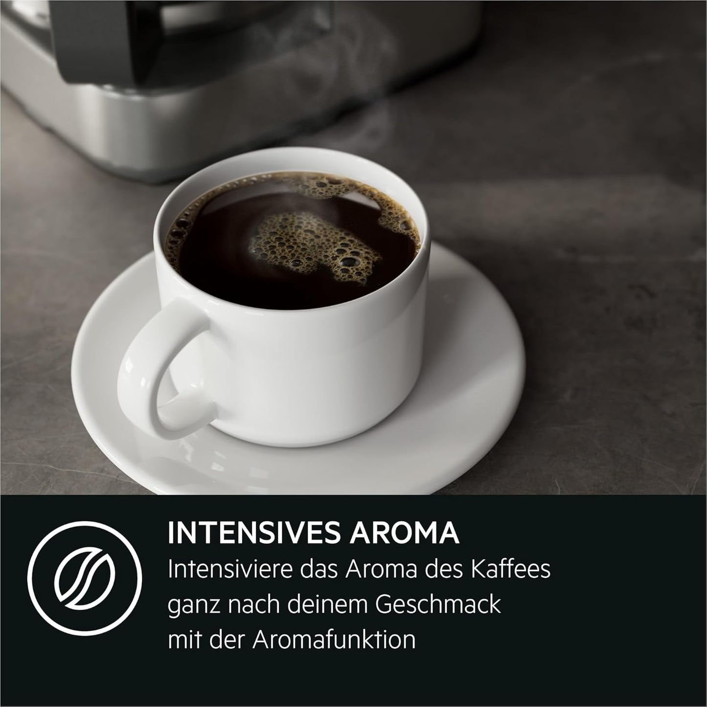 Kaffeemaschine, Anthrazit