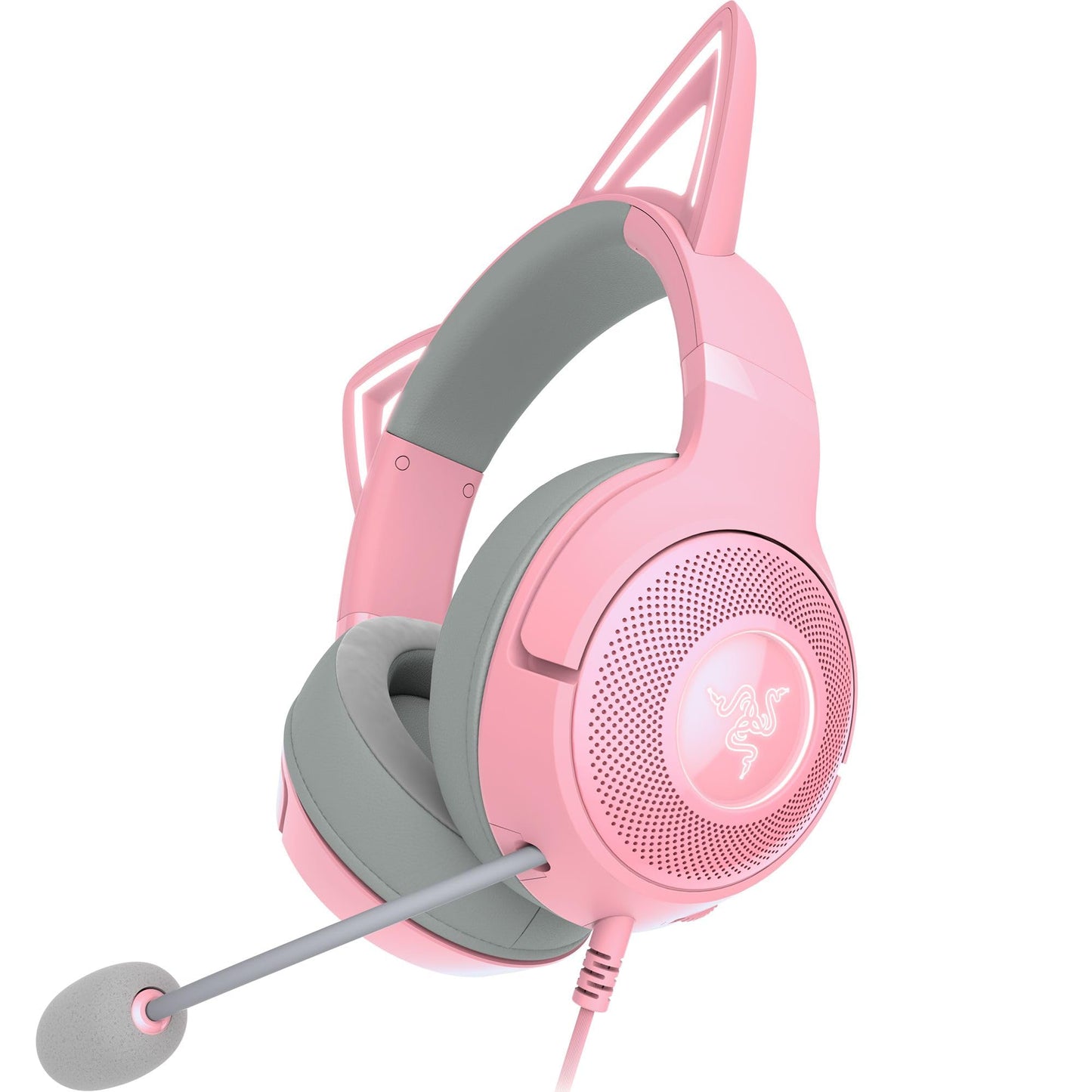Kraken Kitty V2 RGB-Headset mit Katzenohren, Quartz Kraken Kitty V2