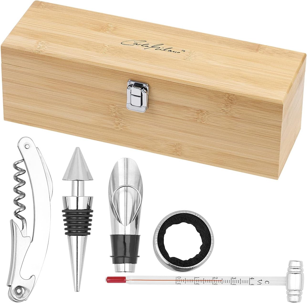 5-teiliges Sommelier-Weinset in Geschenkbox