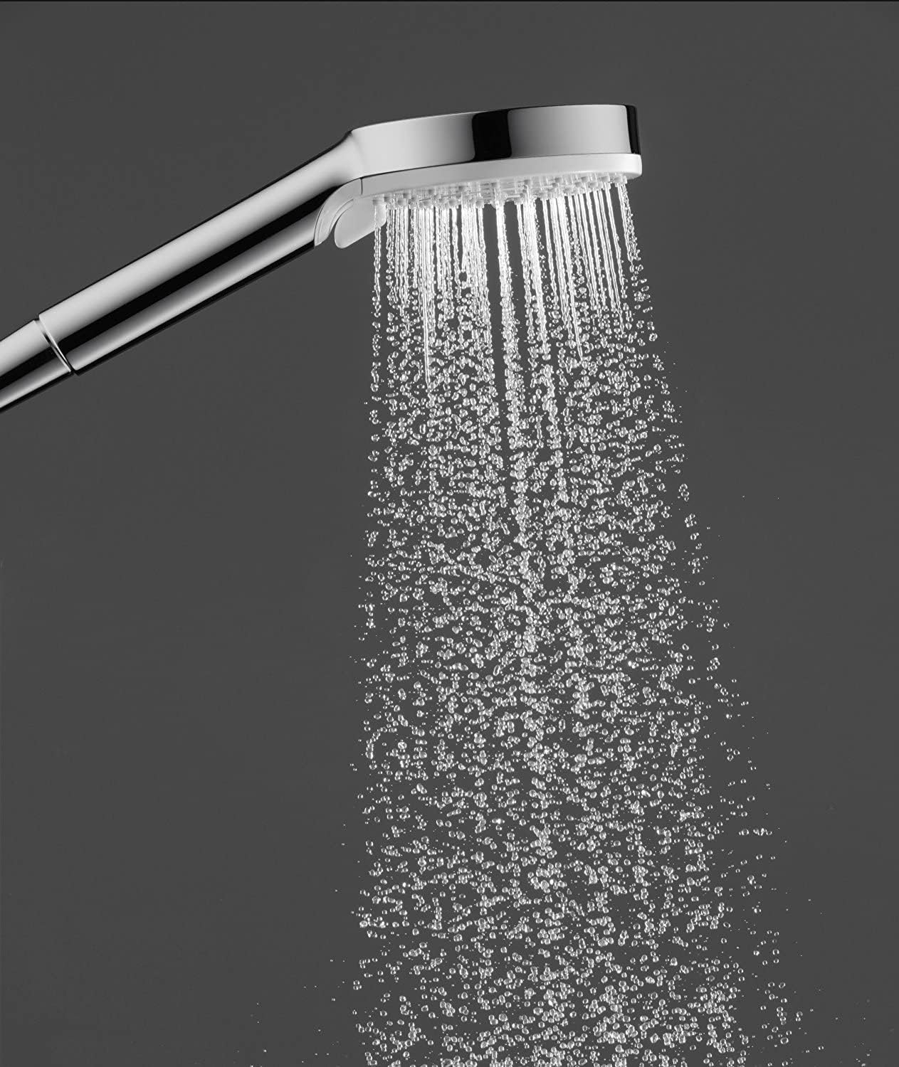 Wassersparender Duschkopf Crometta, Weiss/Chrom 1 wassersparende Strahlart 6l/min