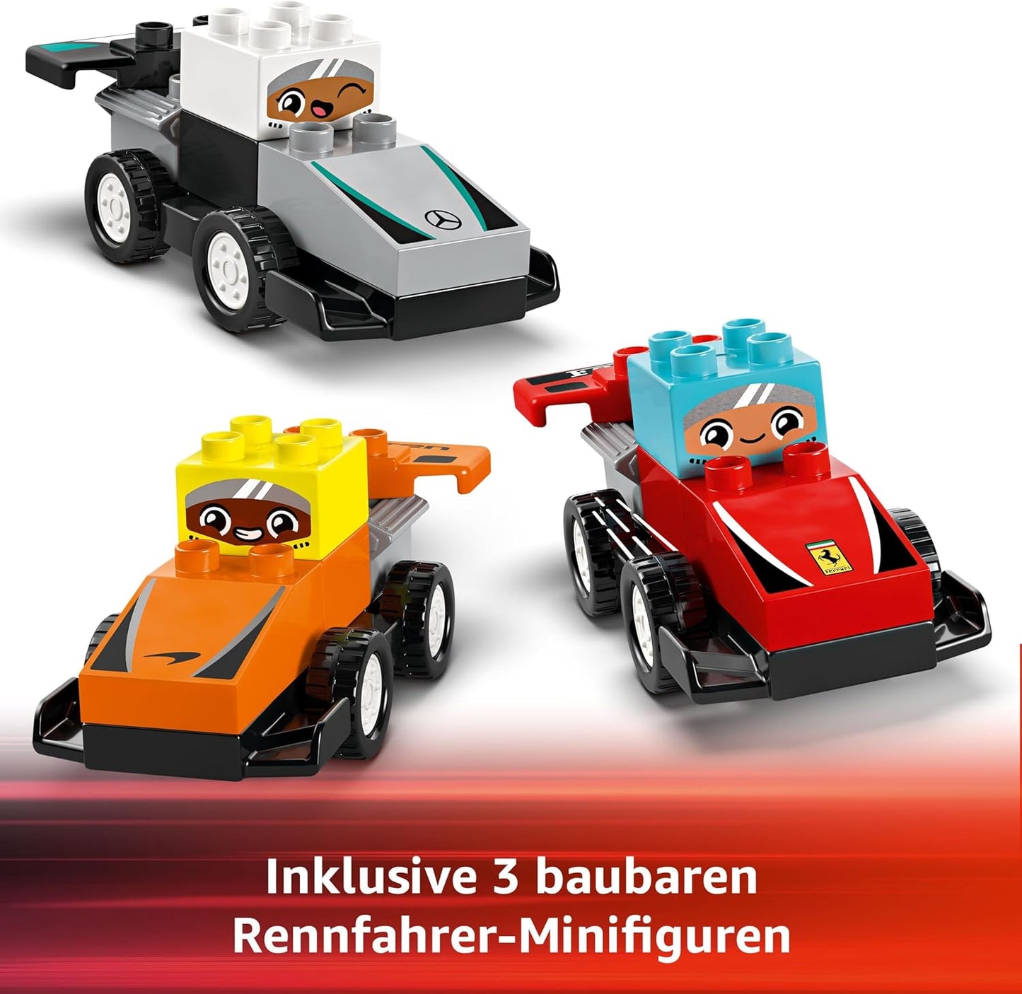 F1 Team Rennautos mit Rennfahrern