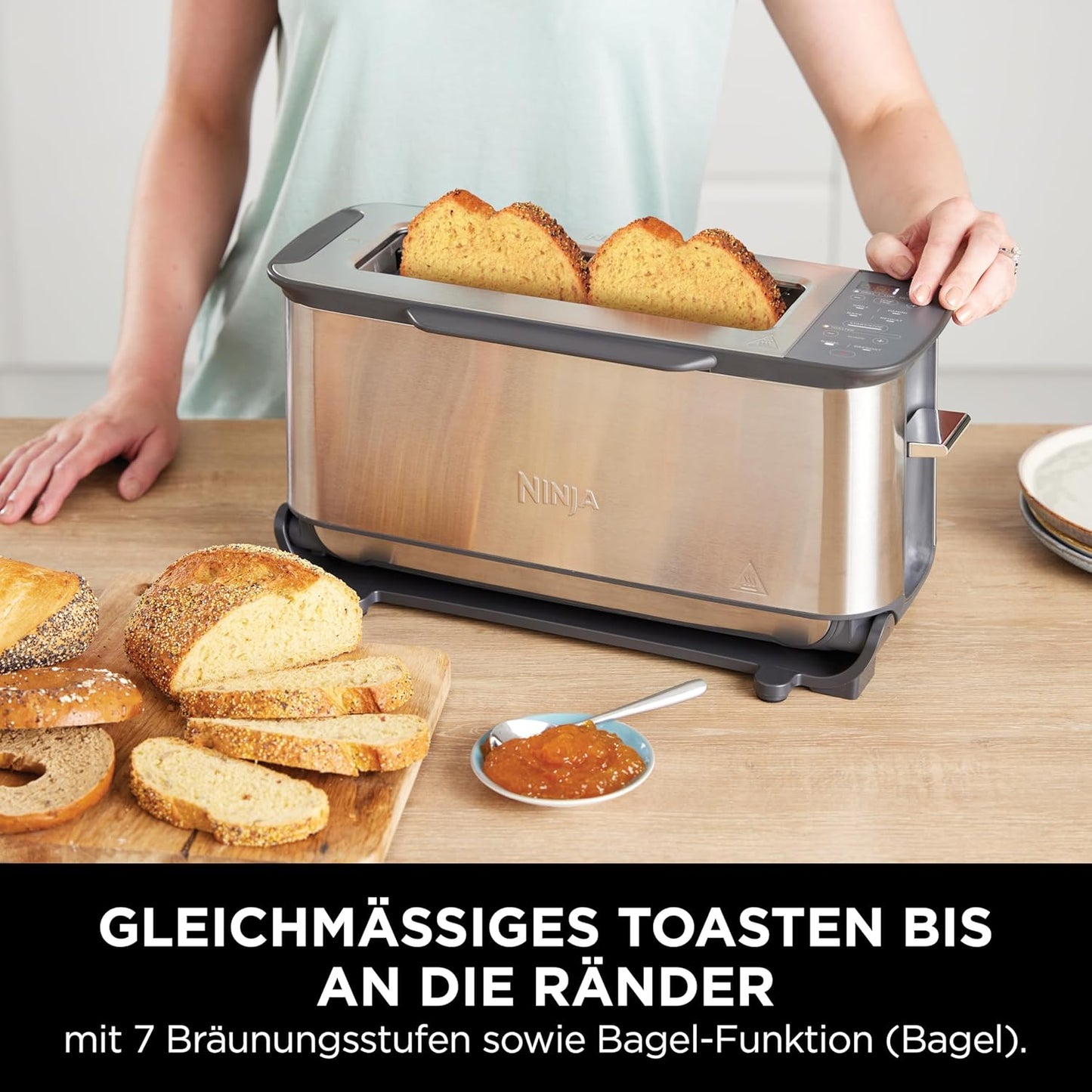 Foodi 3-in-1 Toaster & Elektrogrill mit Panini-Presse, ST202EU, Edelstahl