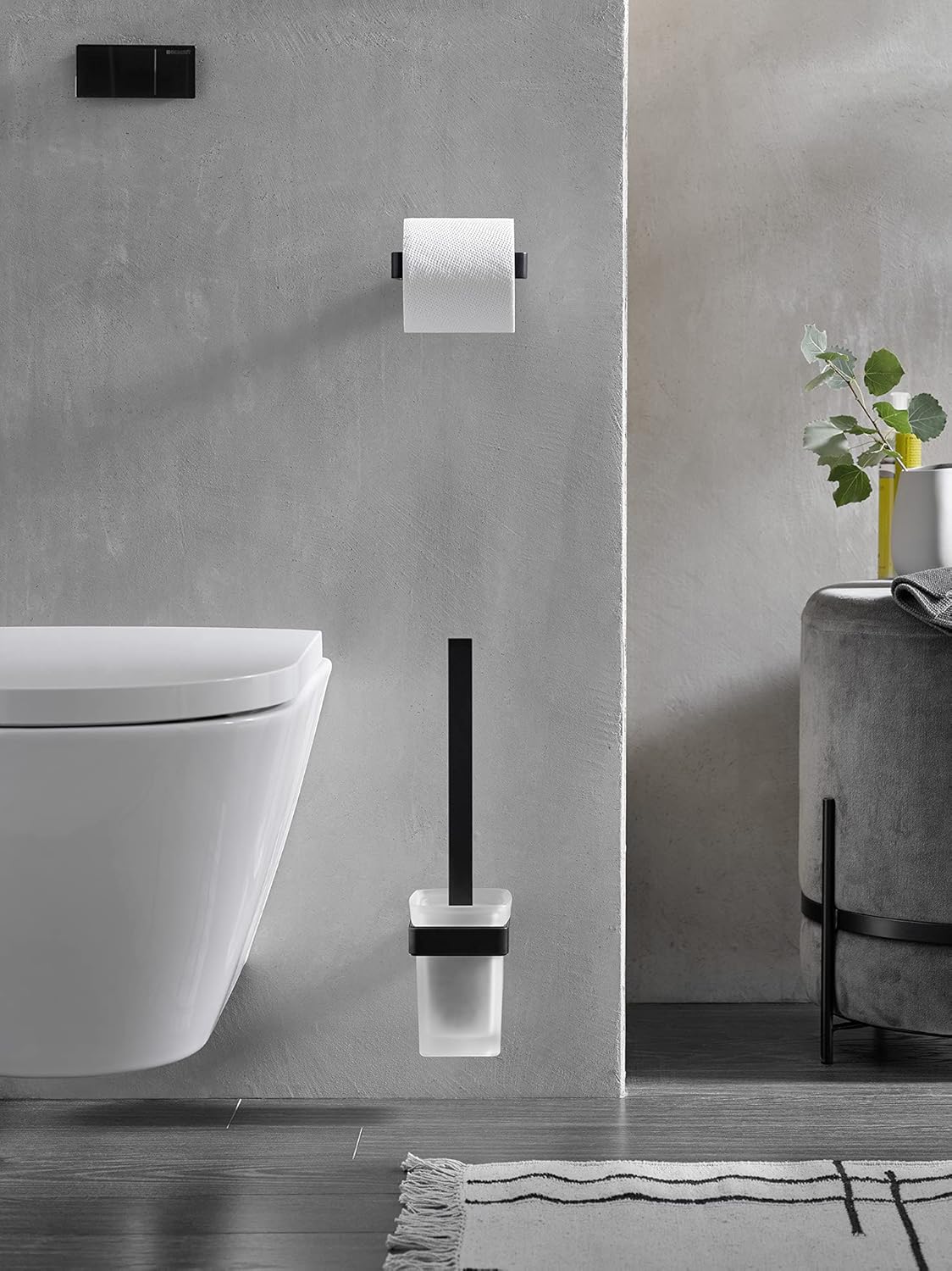 LOFT Toilettenpapierhalter, ohne Deckel Schwarz
