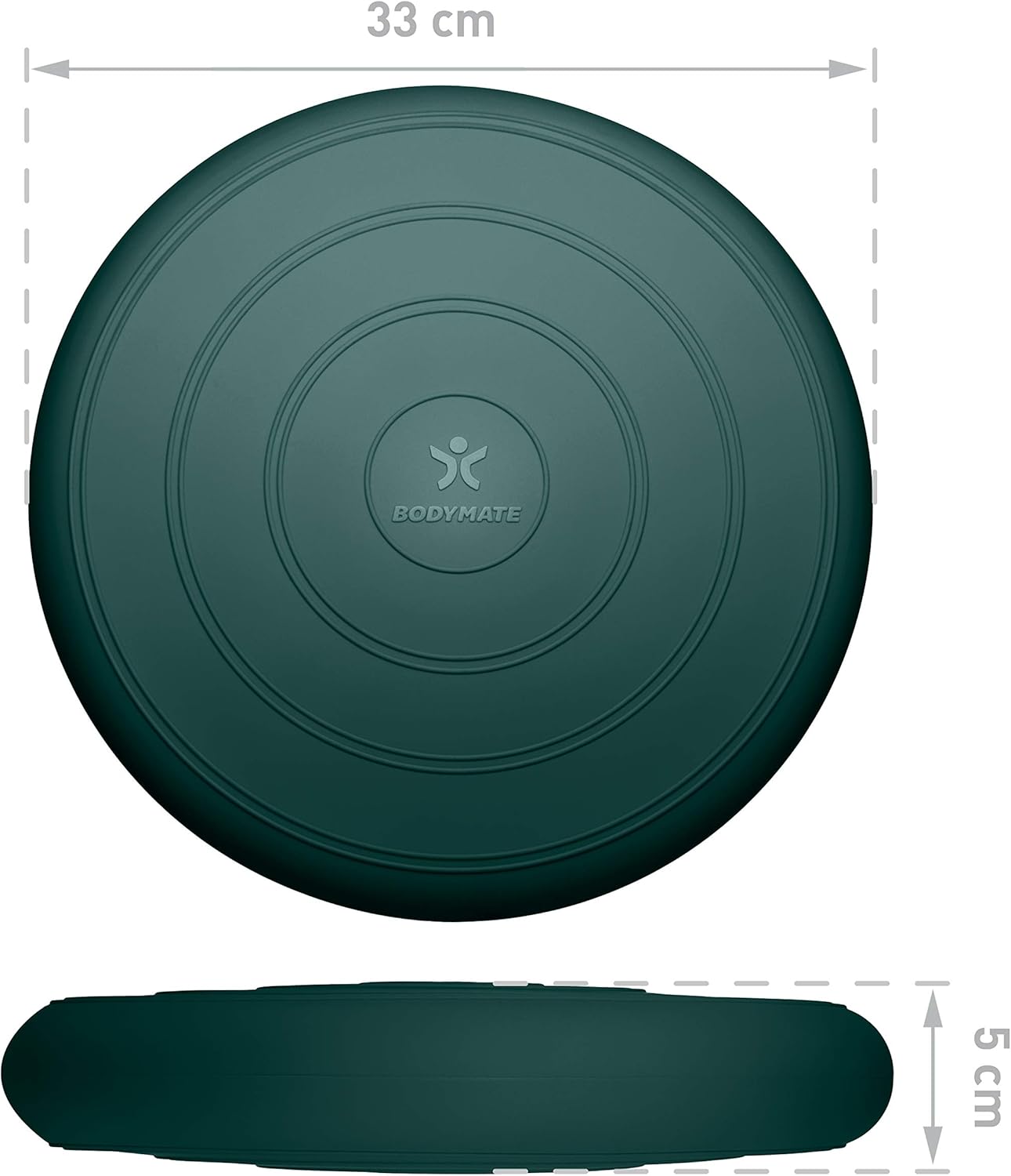 Ballsitzkissen COMFORT mit Pumpe, MIDNIGHT-GREEN