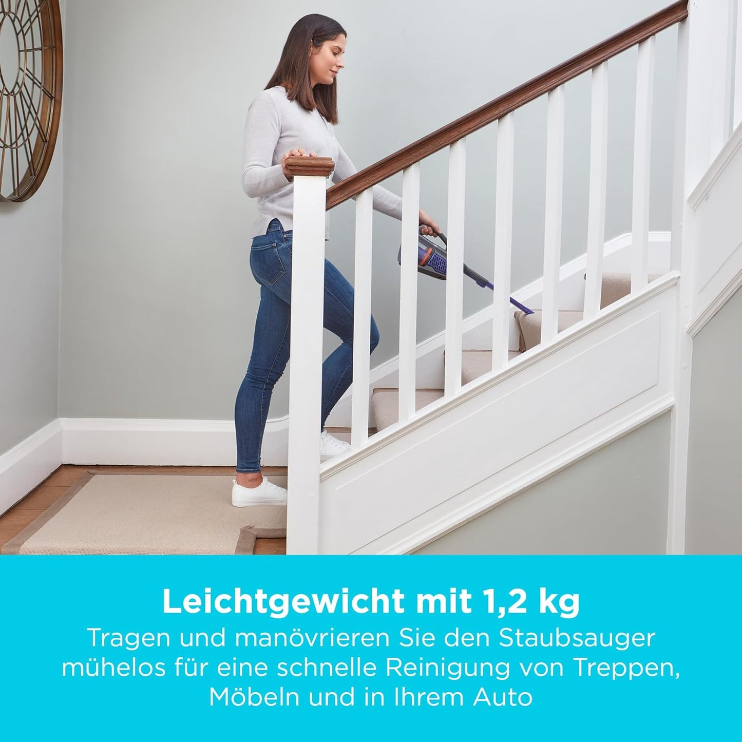 Akkustaubsauger Dustbuster Gen 11 Pet 18, mit Tierhaarbürste & Ladekabel Titanium/Silber/Violett