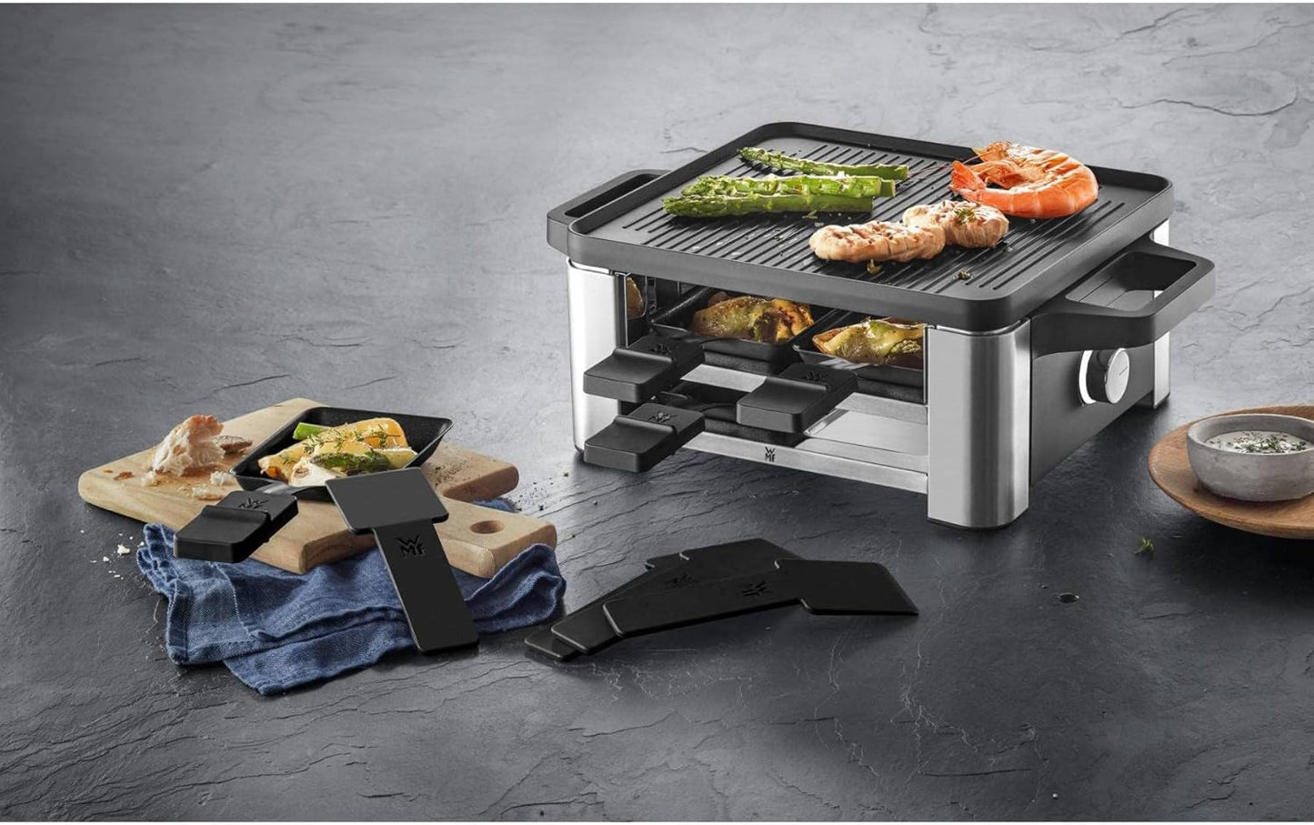 Raclette-Grill und Fondueset, 4 Person + 8 Person