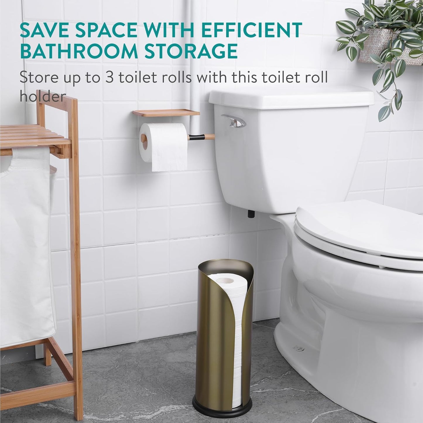 Toilettenpapierhalter, Gold Matt