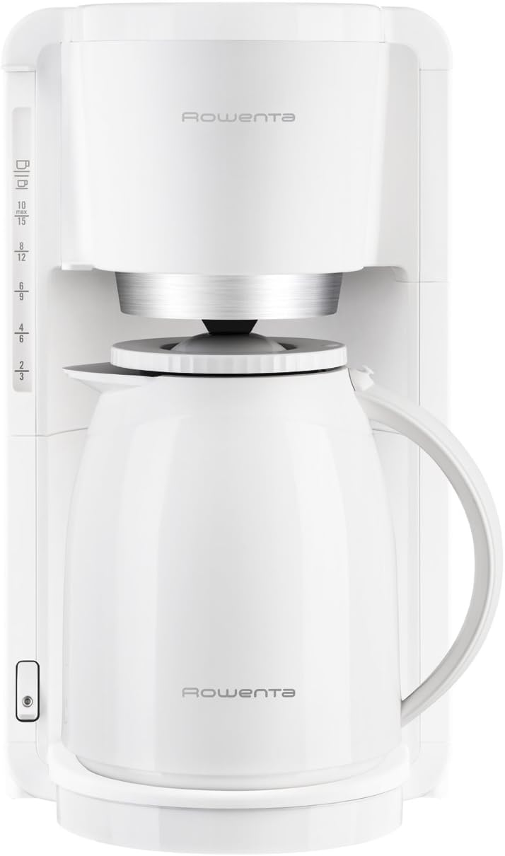Filterkaffeemaschine Adagio Milano CT3801 mit Thermoskanne, Weiss Single