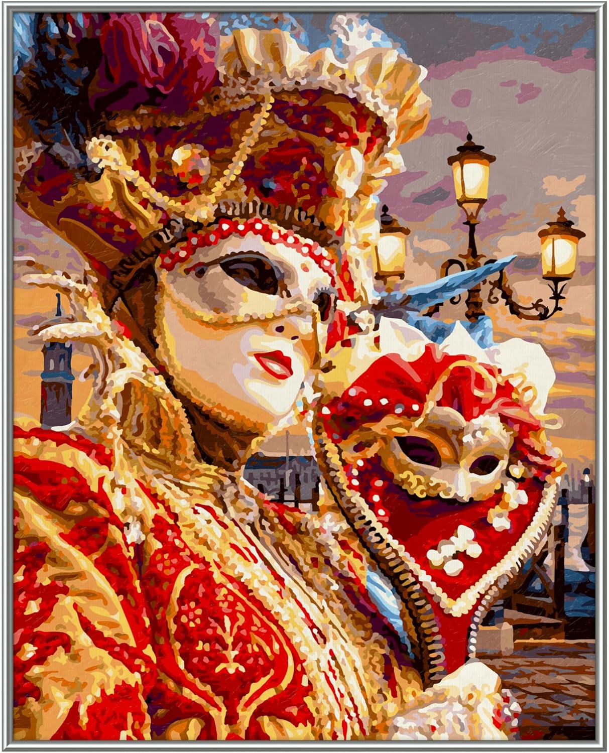 Malen nach Zahlen Karneval in Venedig