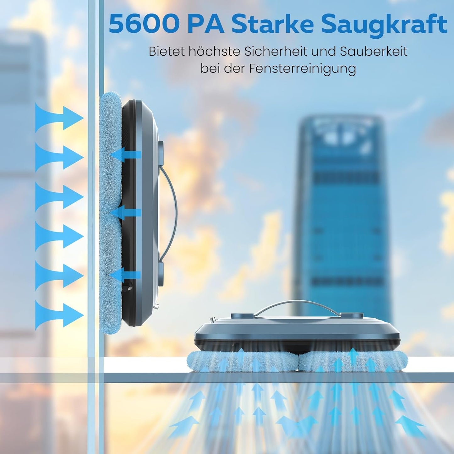 Fensterputzroboter W30D mit Sprühfunktion