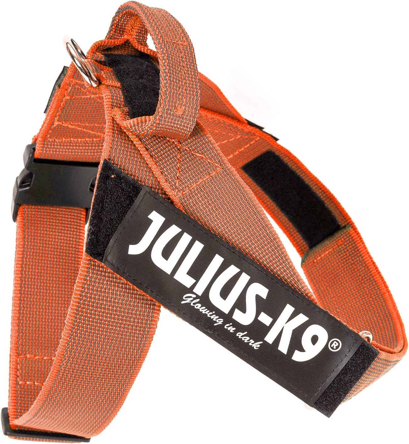 IDC Color & Gray - Beltgeschirr für Hunde, orange-grau / 2XL / Grösse 3