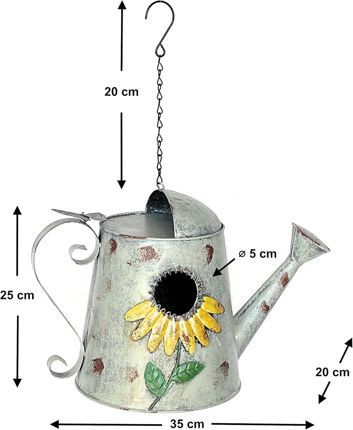 Vogelhaus Nistkasten aus Metall zum Aufhängen