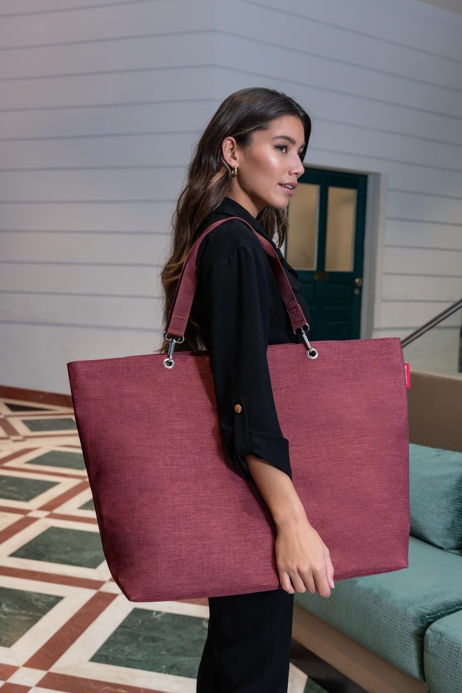 Shopper XL - Twist Maroon, Twist Maroon