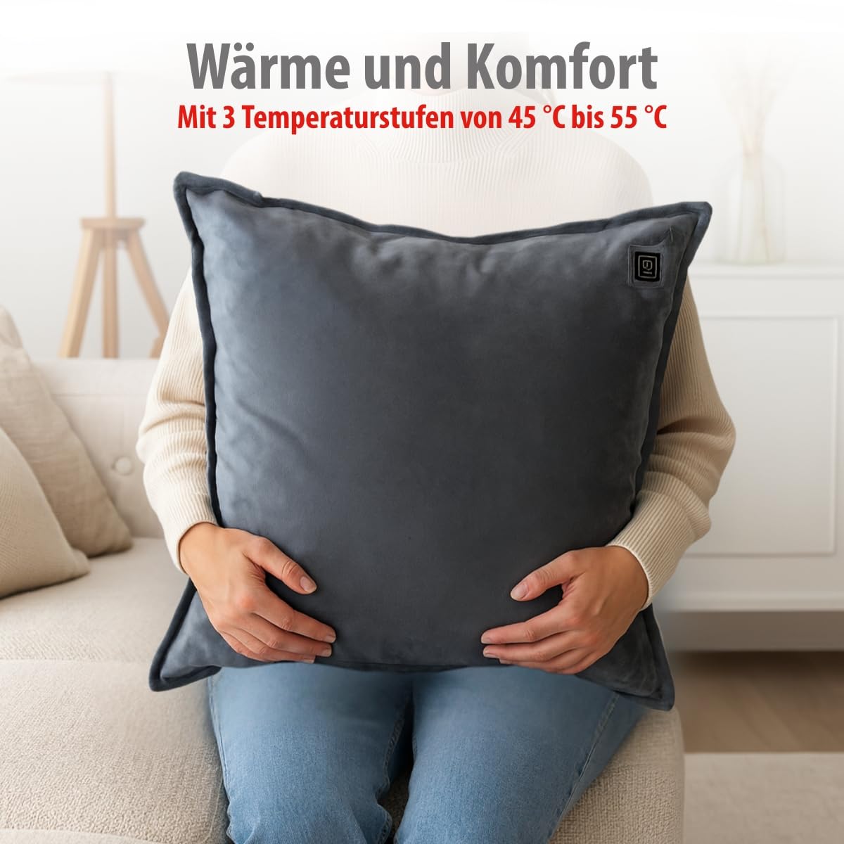 Kabelloses Heizkissen mit Abschaltautomatik
