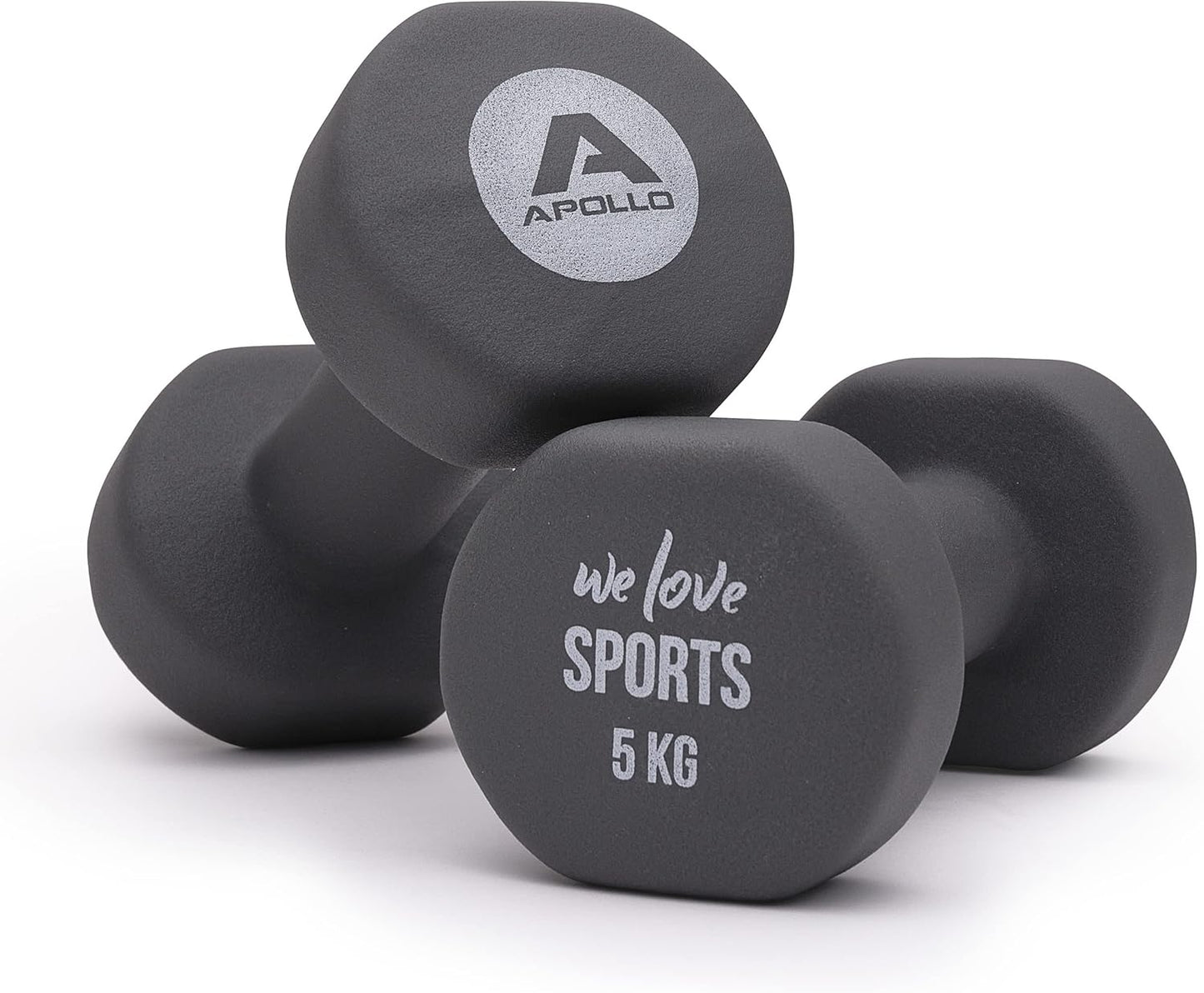 Kurzhantel-Set für Krafttraining (2x5 kg), Hantel Set 5 kg