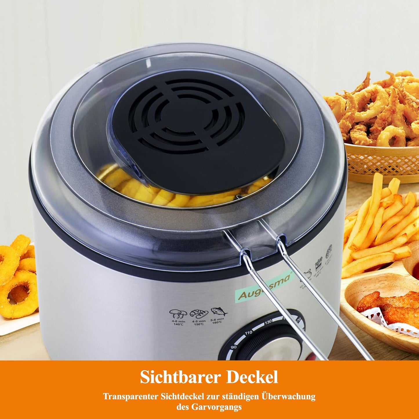 Mini Fritteuse, 1L Edelstähle
