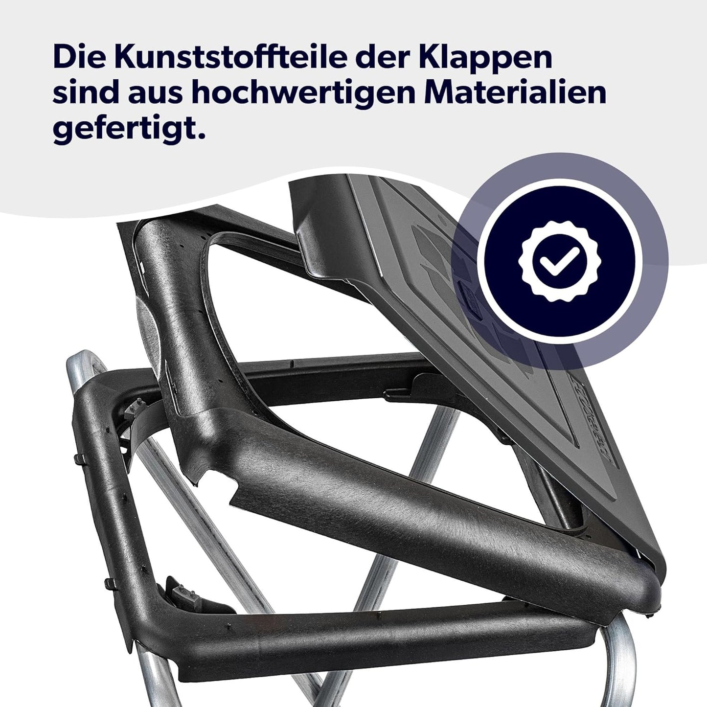 Müllsackhalter mit Deckel, Einzeln, Schwarz