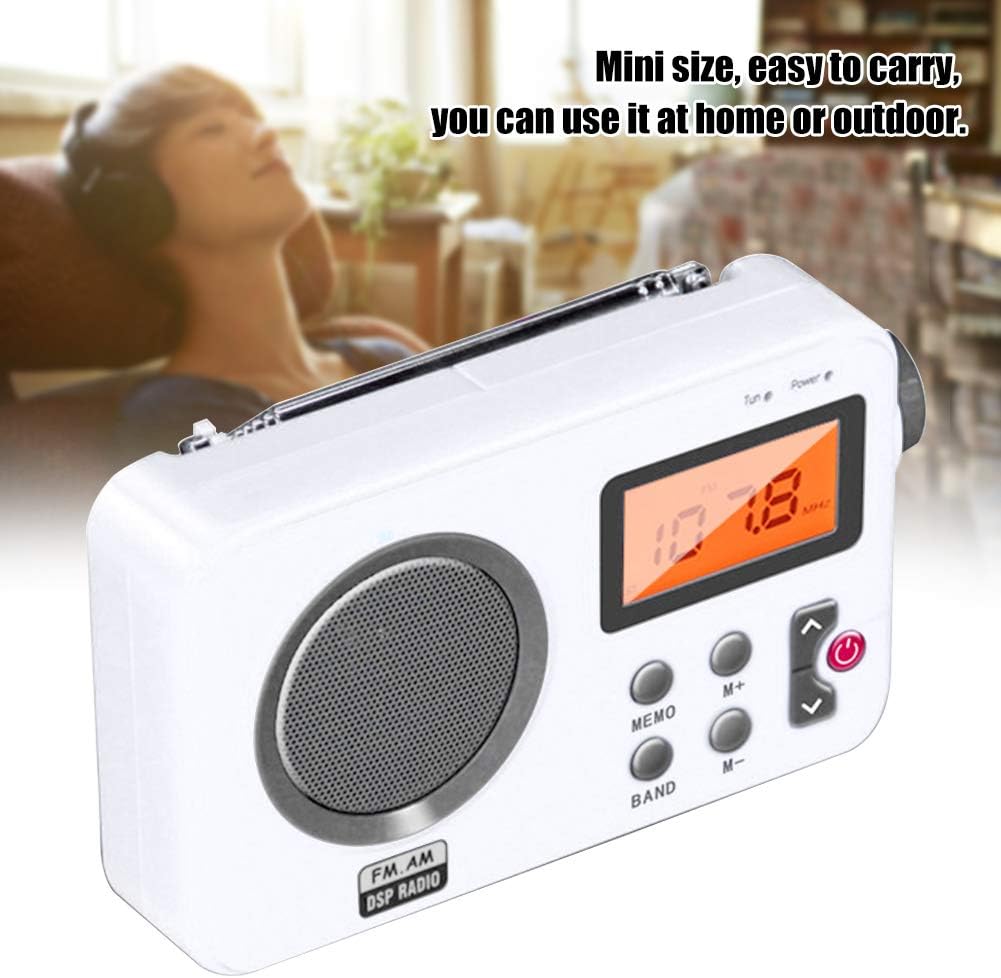 Tragbares Duschradio mit LCD & Kopfhörer-Anschluss, 5.91x1.38x3.54 inch