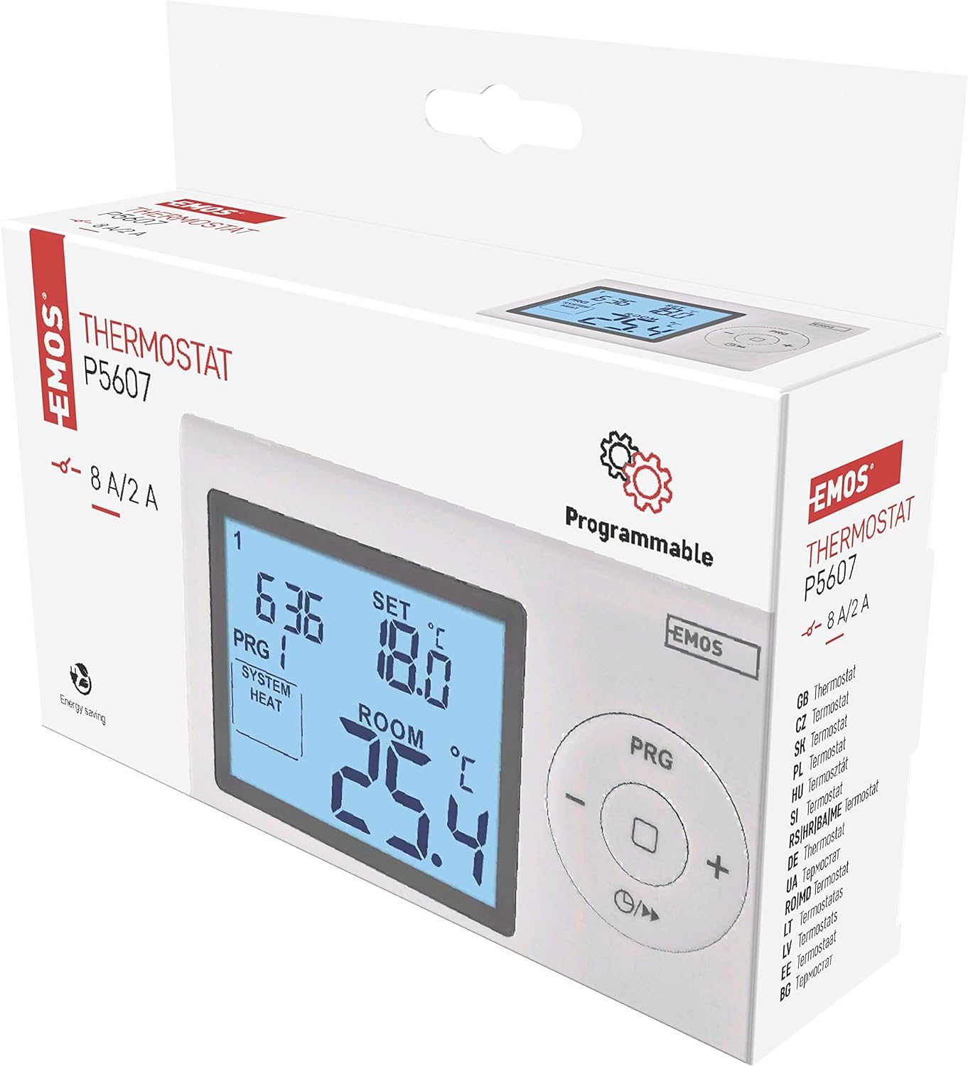 Raumthermostat P5607, programmierbar, verkabelt