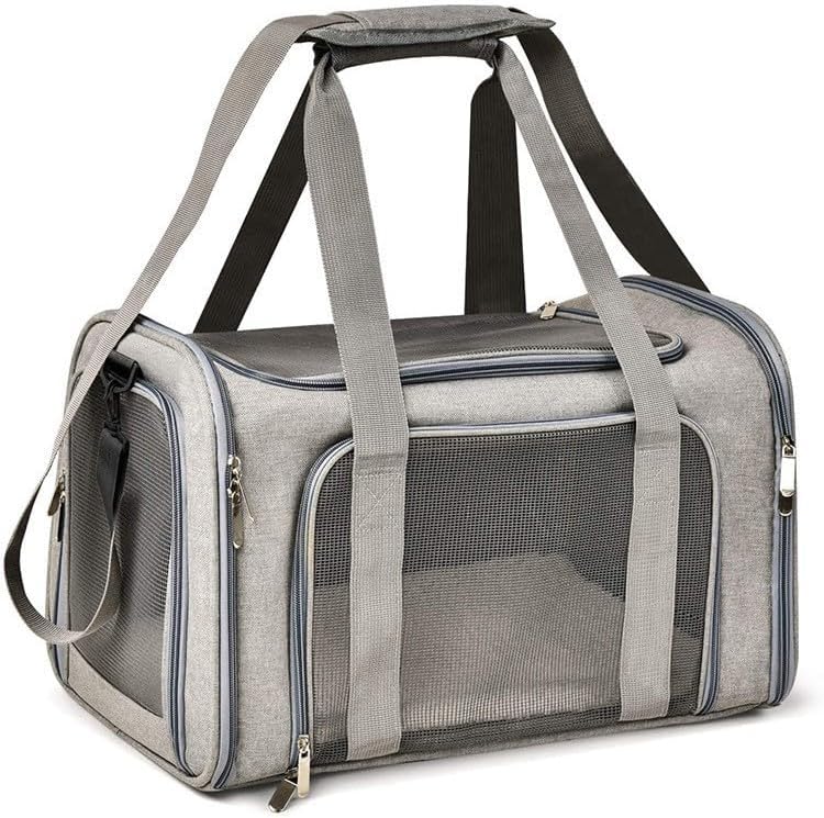 Haustier-Transporttasche mit Schultergurt, Grey XL