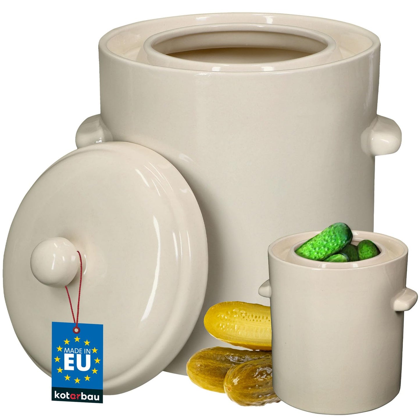 Sauerkrauttopf, 10 L Weiss