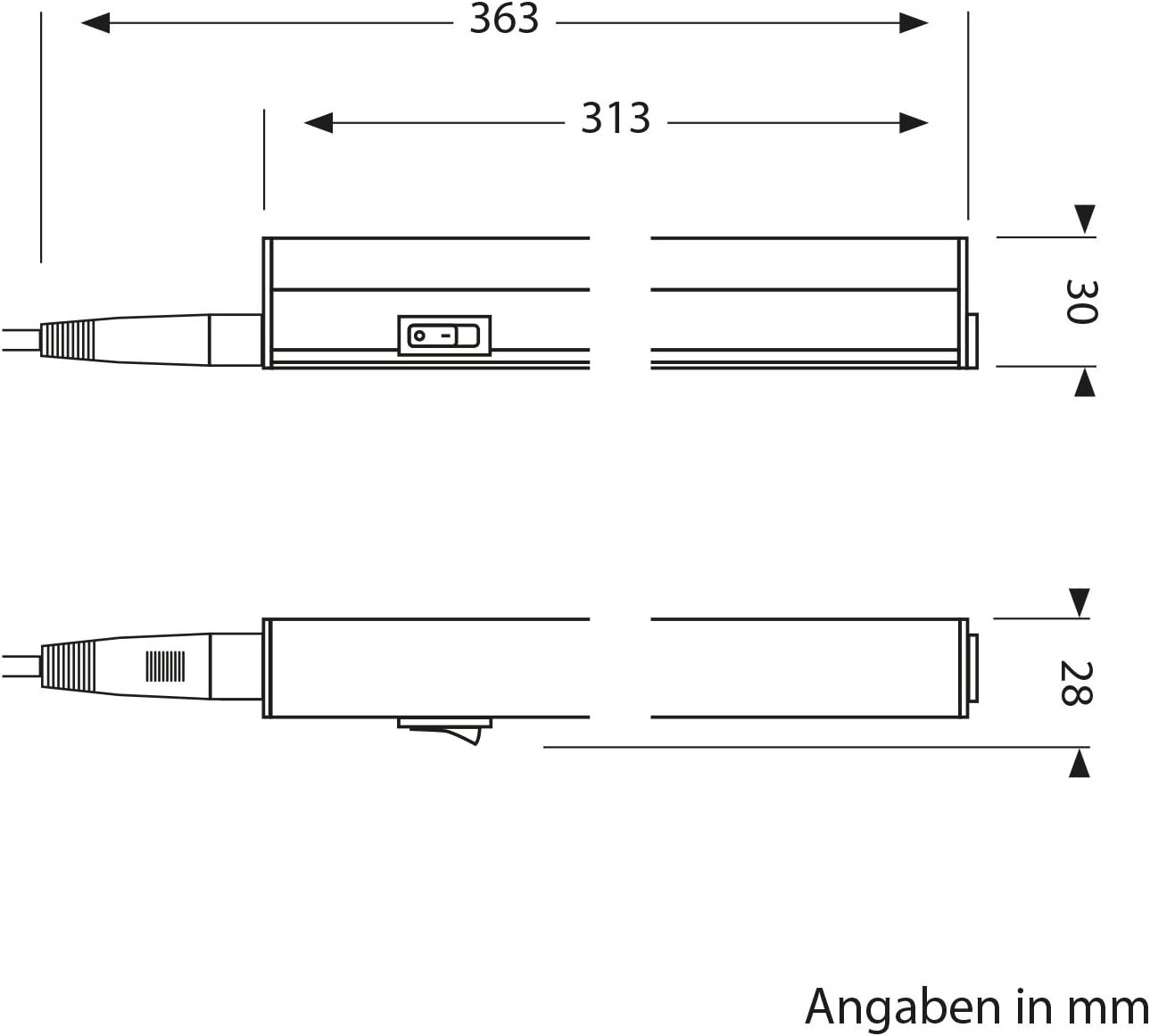 2er-Set LED-Unterbauleuchten, 2er Set 31,3cm / 445lm