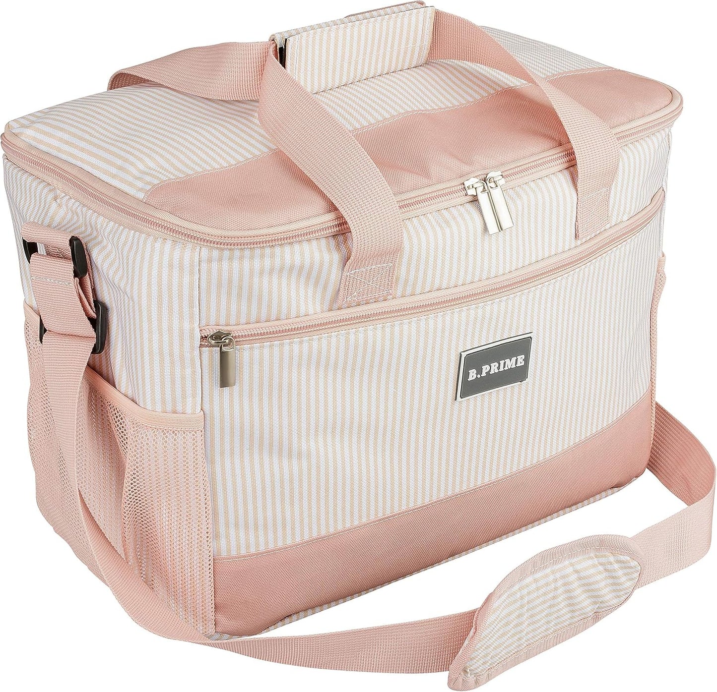 Kühltasche Classic, Rose-gold Gestreift