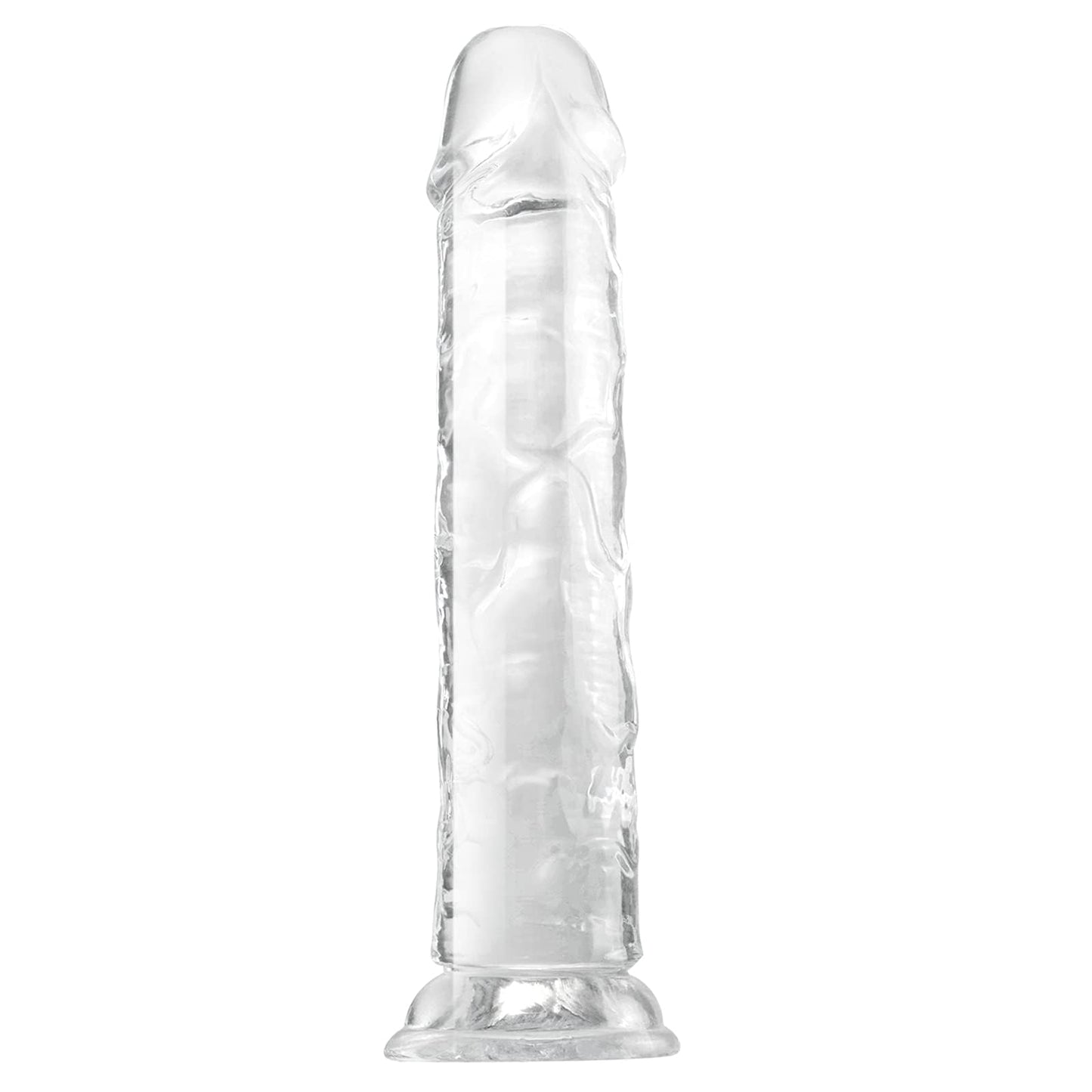Realistischer Dildo mit Saugnapf, G-Punkt Stimulation, Clear XL (1er Pack)