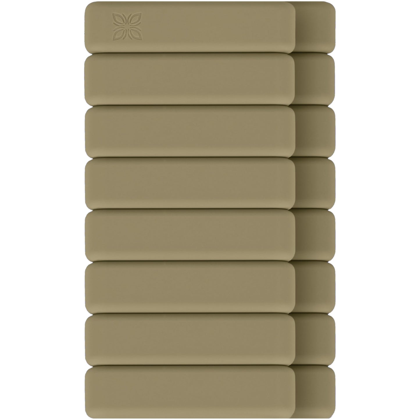 Gewichtsmanschetten aus Silikon, 2 KG (2X1 KG) SMOKY BISCUIT