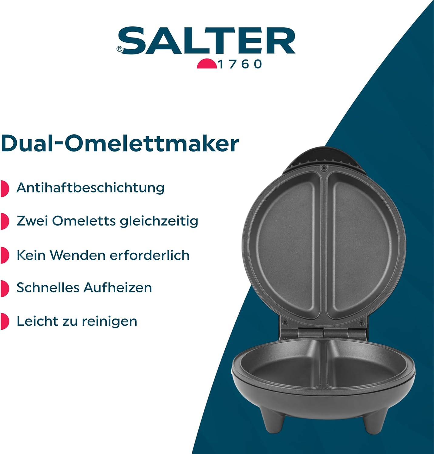 Dual-Omelettmaker, EU Stecker