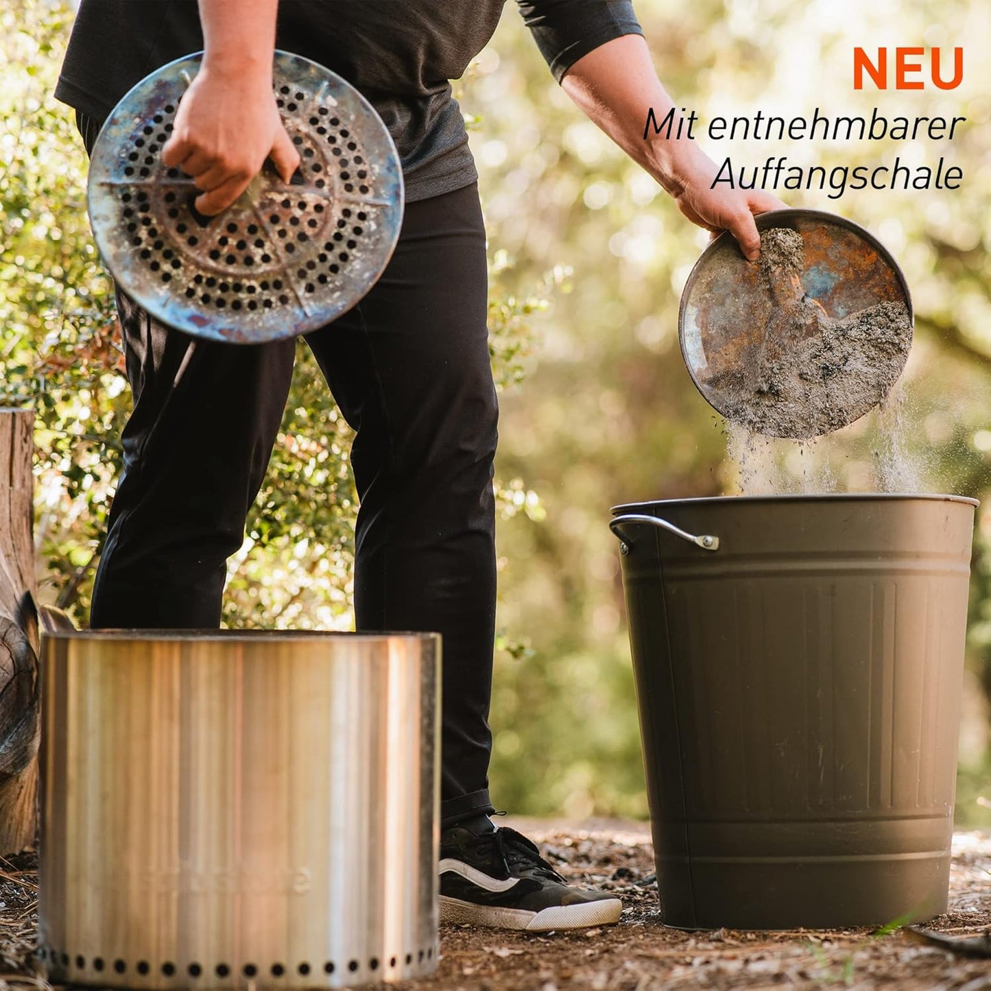 Feuerschale Ranger 2.0 für raucharmes Feuer, W/ Removable Ash Pan & Base Plate