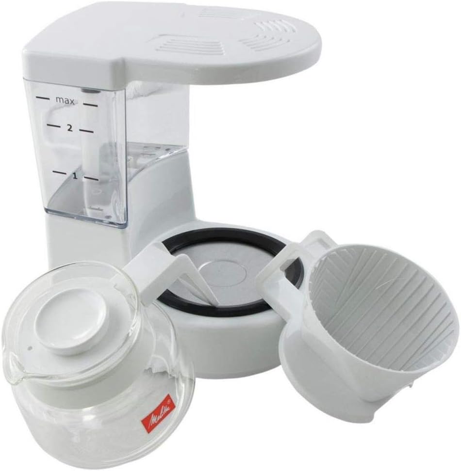 Aromaboy Filterkaffeemaschine für 2 Tassen, Weiss, Single