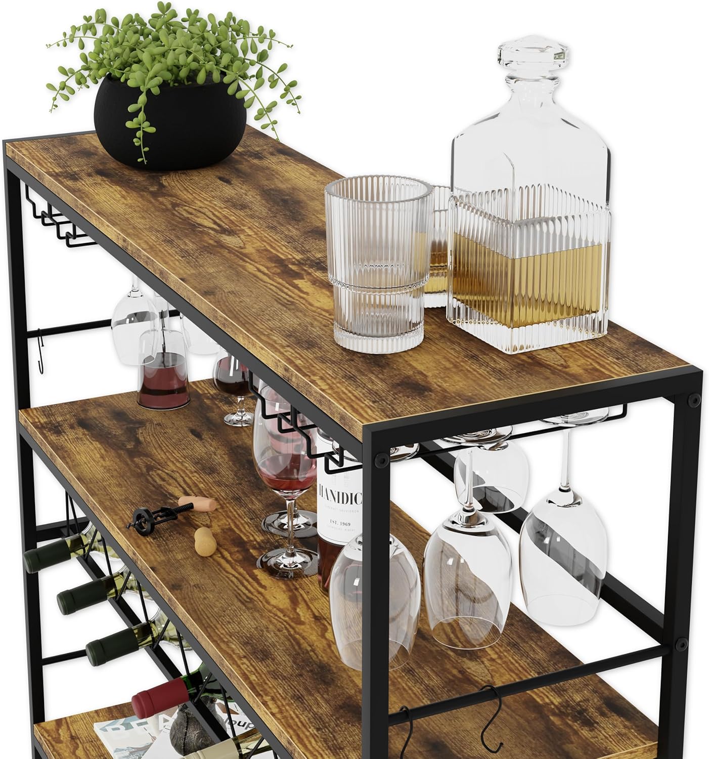 Weinregal mit Flaschenhalter Loft 2-7, LOFT 2-7