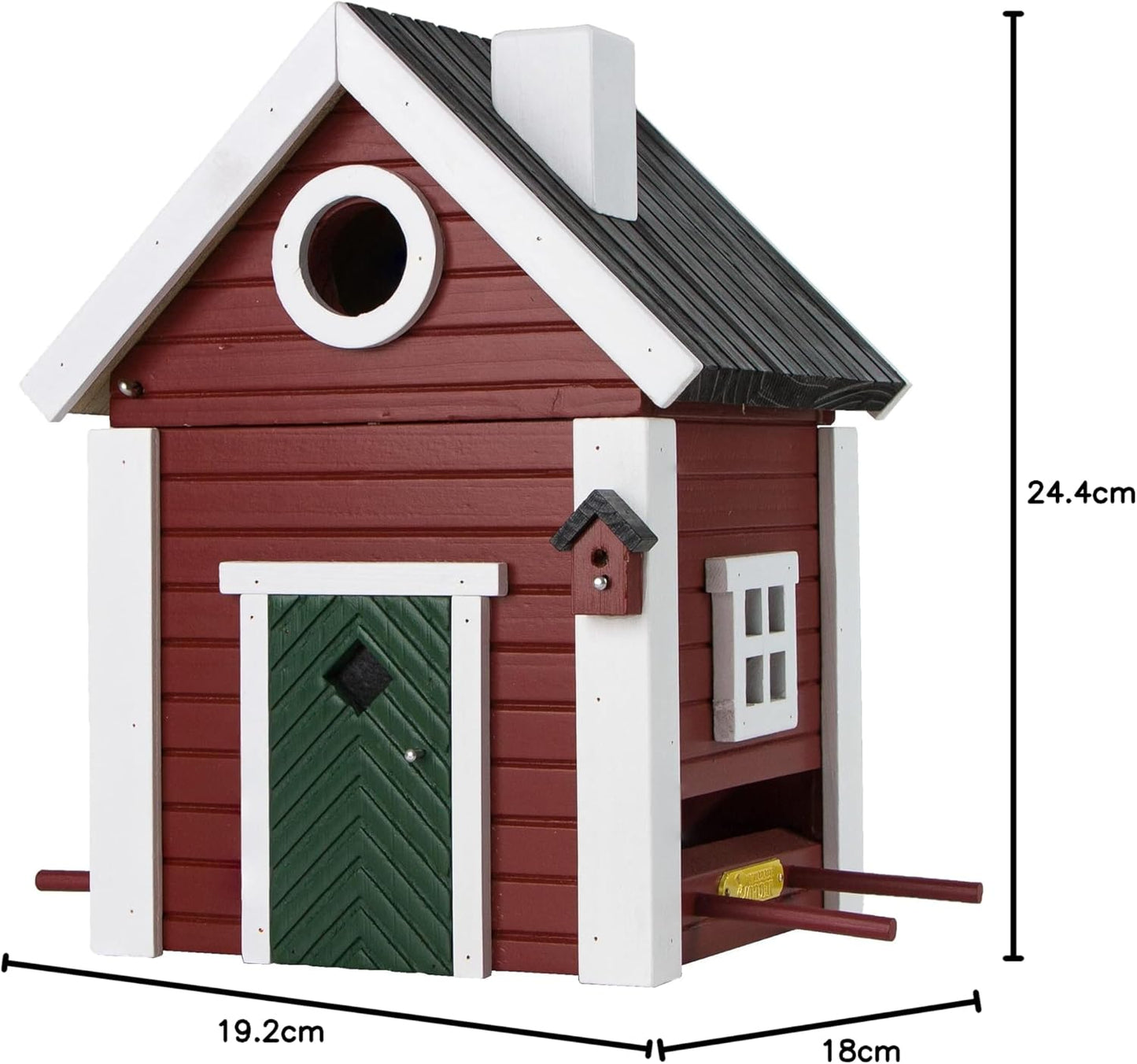 Vogelfutterhaus und Nistkasten aus Holz
