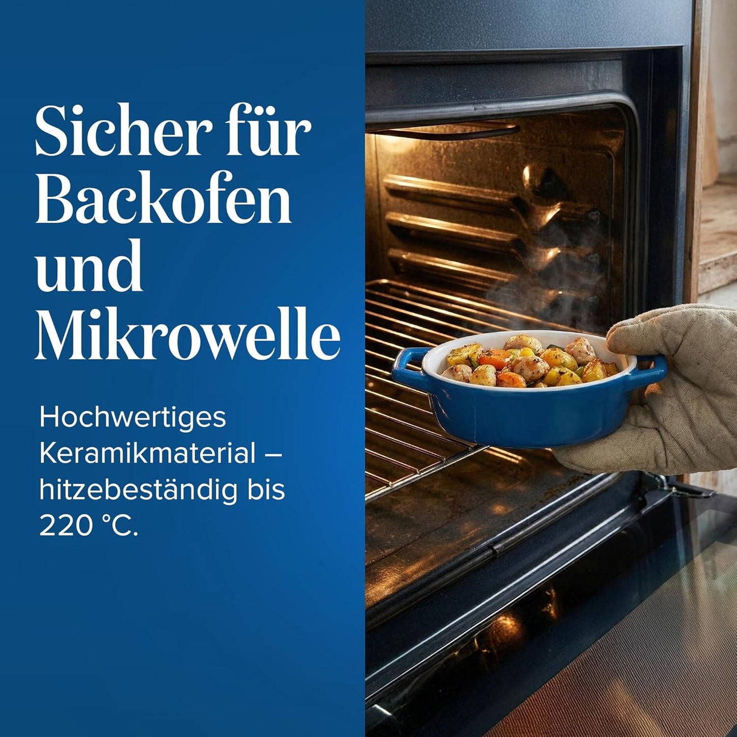 4-teiliges Mini-Auflaufformen-Set, Oval