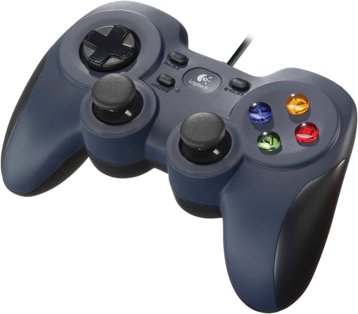F310 Gamepad Corded, Blau/Grau