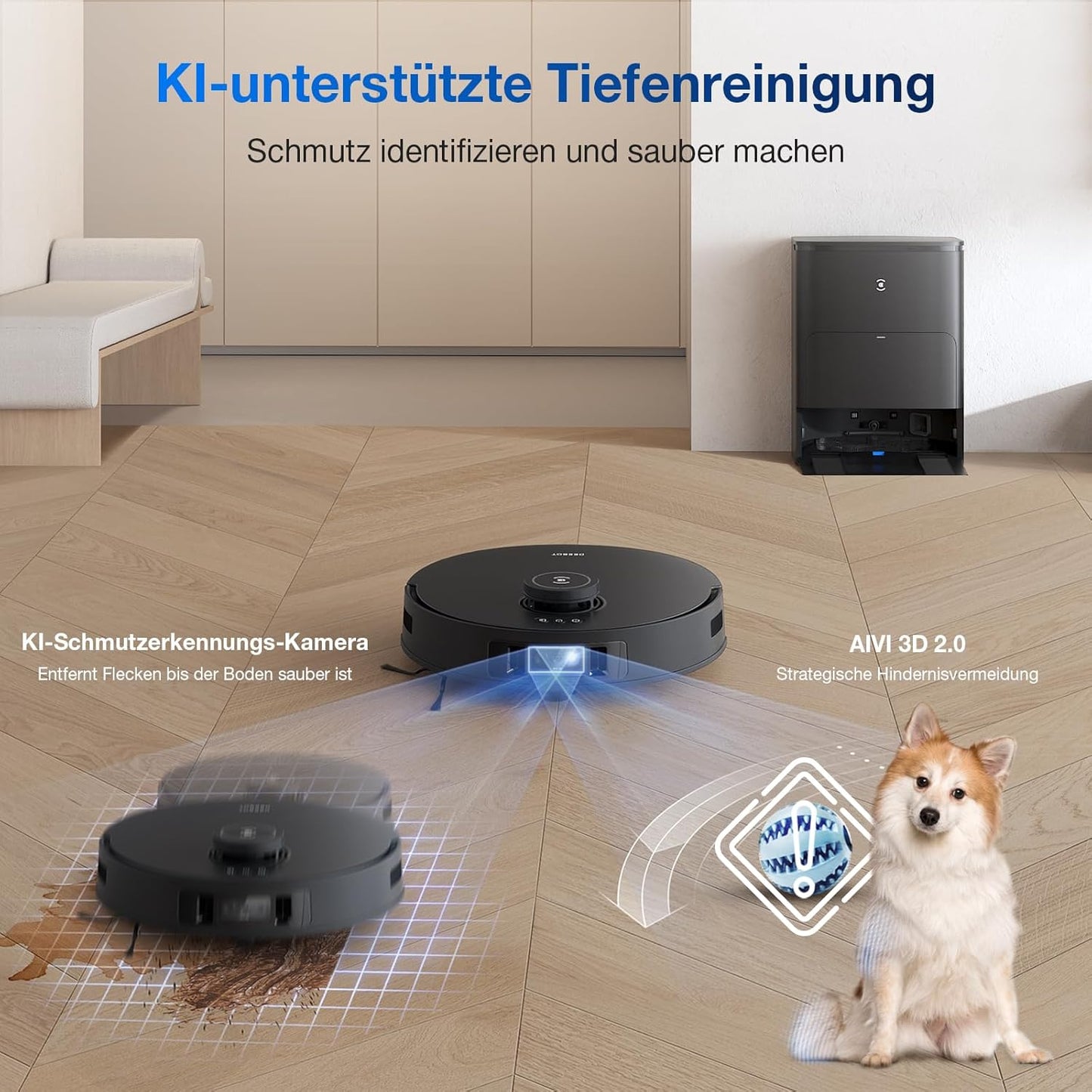 Deebot T30S Pro Saugroboter, T30s Pro Black