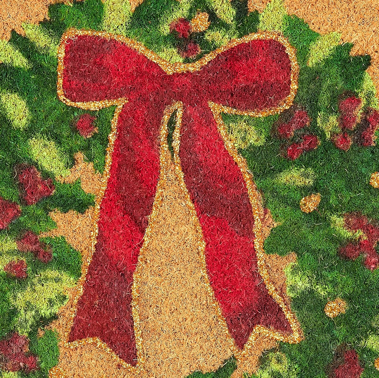 Weihnachtsfussmatte, 45 x 75 cm, Adventskranz