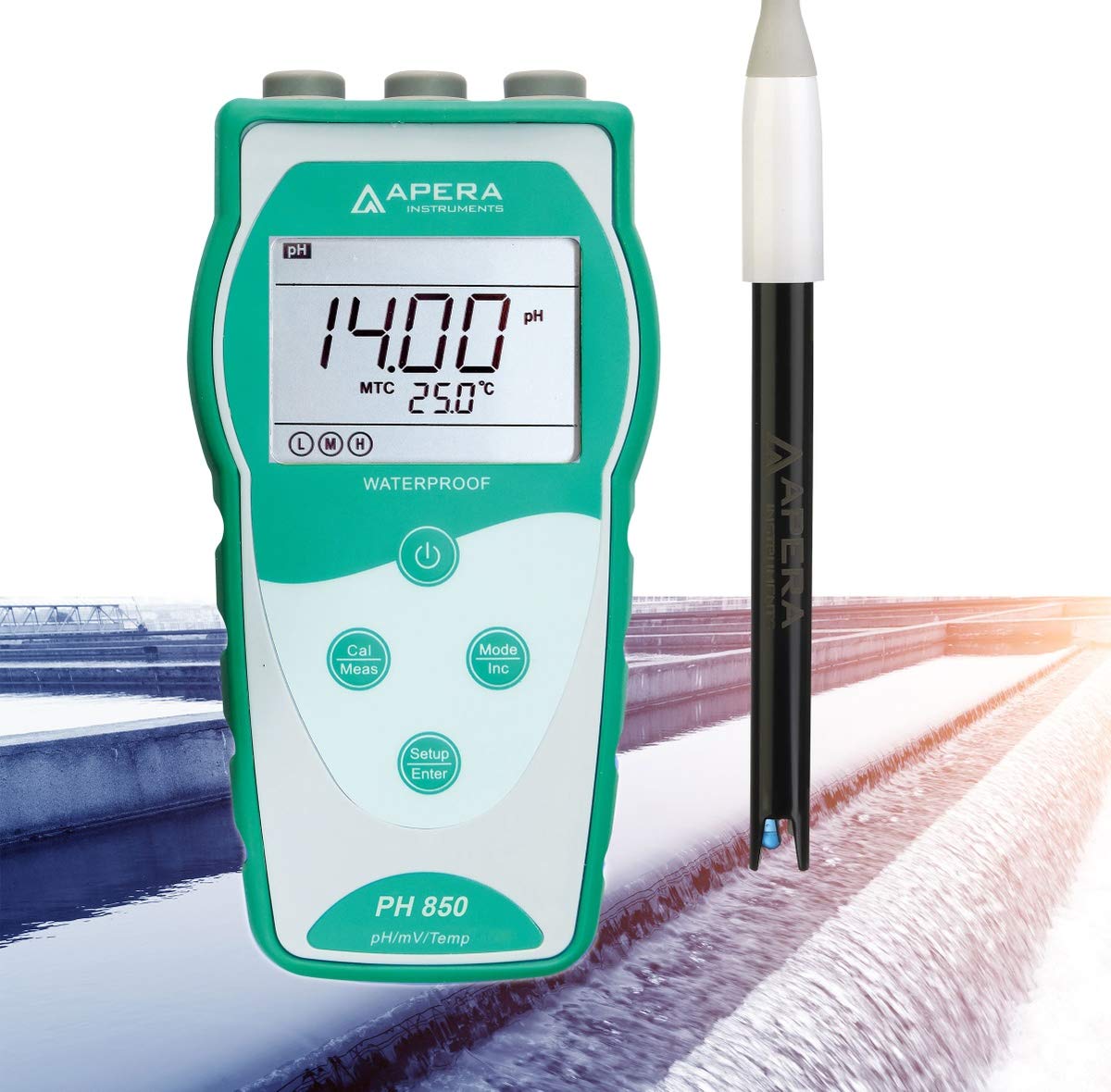 Tragbares pH-Messgerät PH850-WW für Abwasserbehandlung, Abwässer
