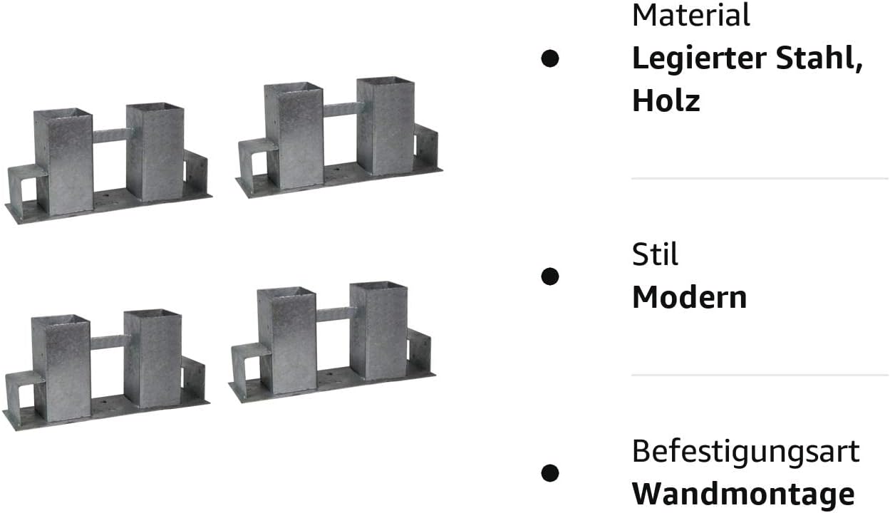 4x Holzstapelhilfe