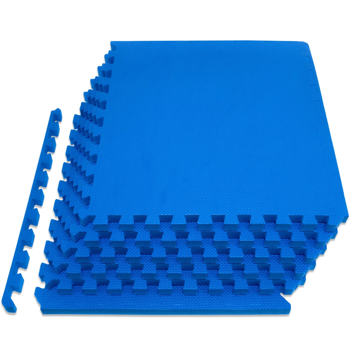 Puzzle-Übungsmatte aus Eva-Schaumstoff, Blue - 3/4 Inch - 24 Sq Ft - 6 Tiles