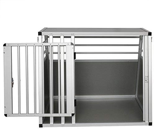 Hundetransportbox, L 80 x B 65 x H 65 cm Grau
