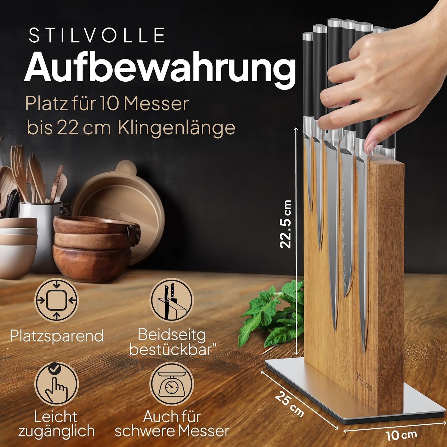 Magnet Messerhalter, 2-SEITIG MAGNETISCH